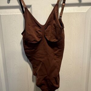 Elegant Brown Shapewear Bodysuit
